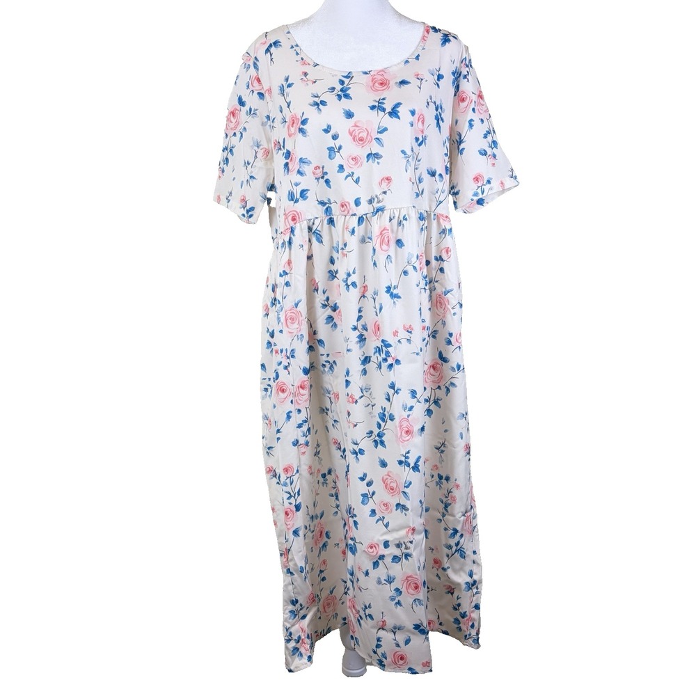 Women's Dress Size 14-18 Cottage Core Milkmaid Feminine Dainty Homemade Floral